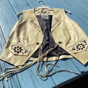 DDR buttery soft leather vest